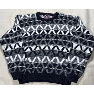 Vintage 1980/90s Concrete Mix Sweater Sz M Cosby Retro Hip Hop Style